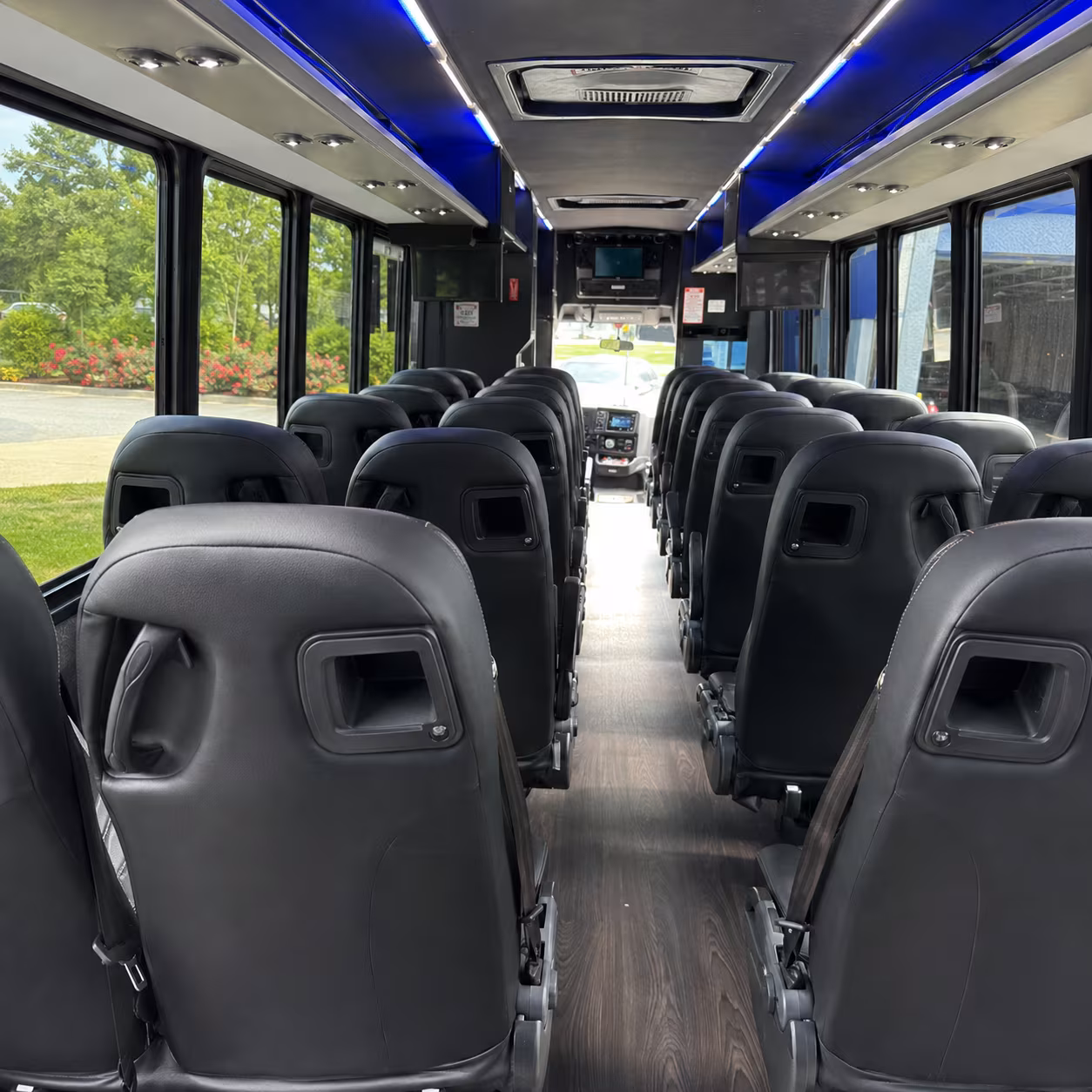 airport transfer buses for wedding guests flying into the rio grande valley
