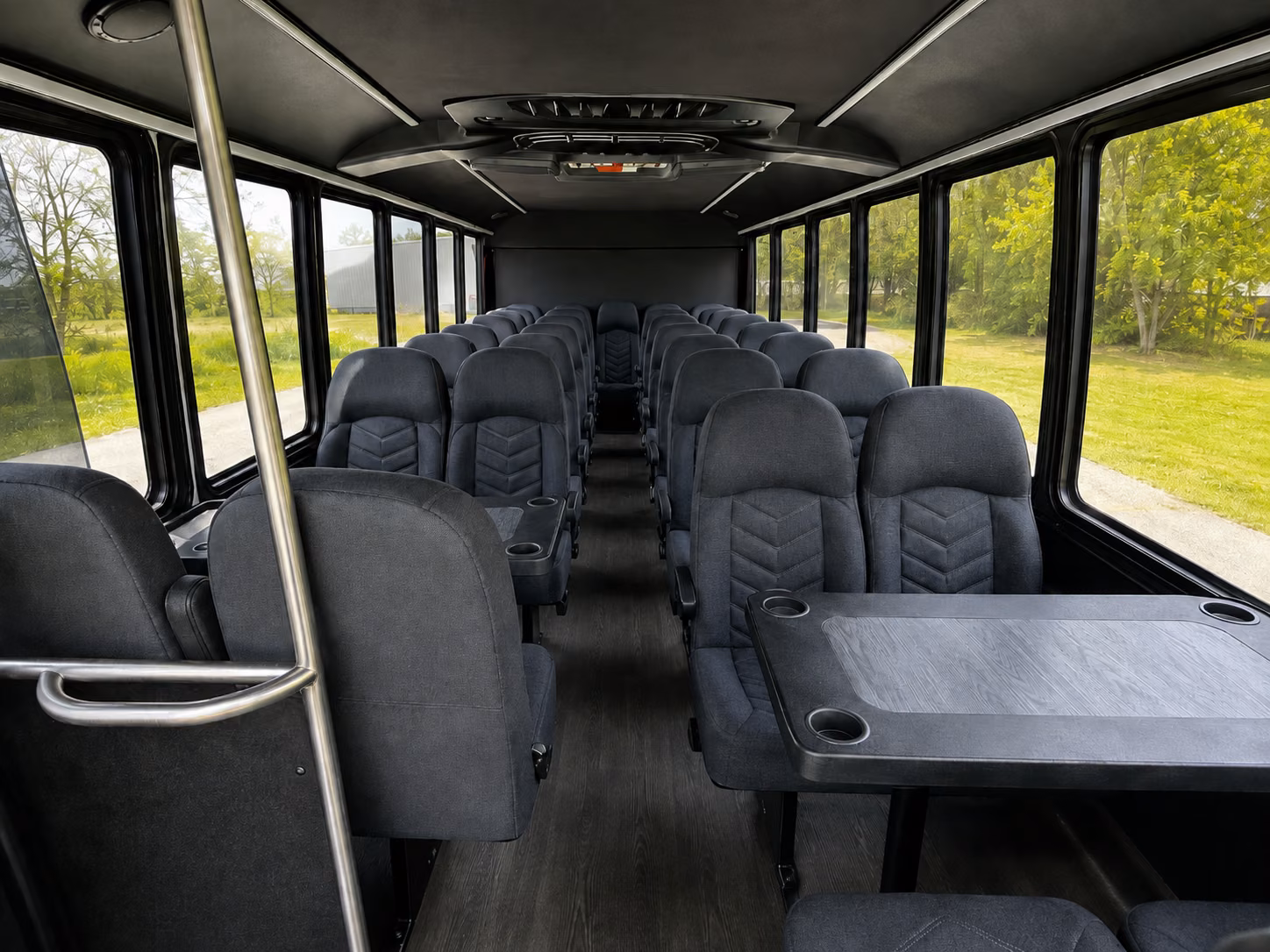 harlingen 18 passenger minibus inside