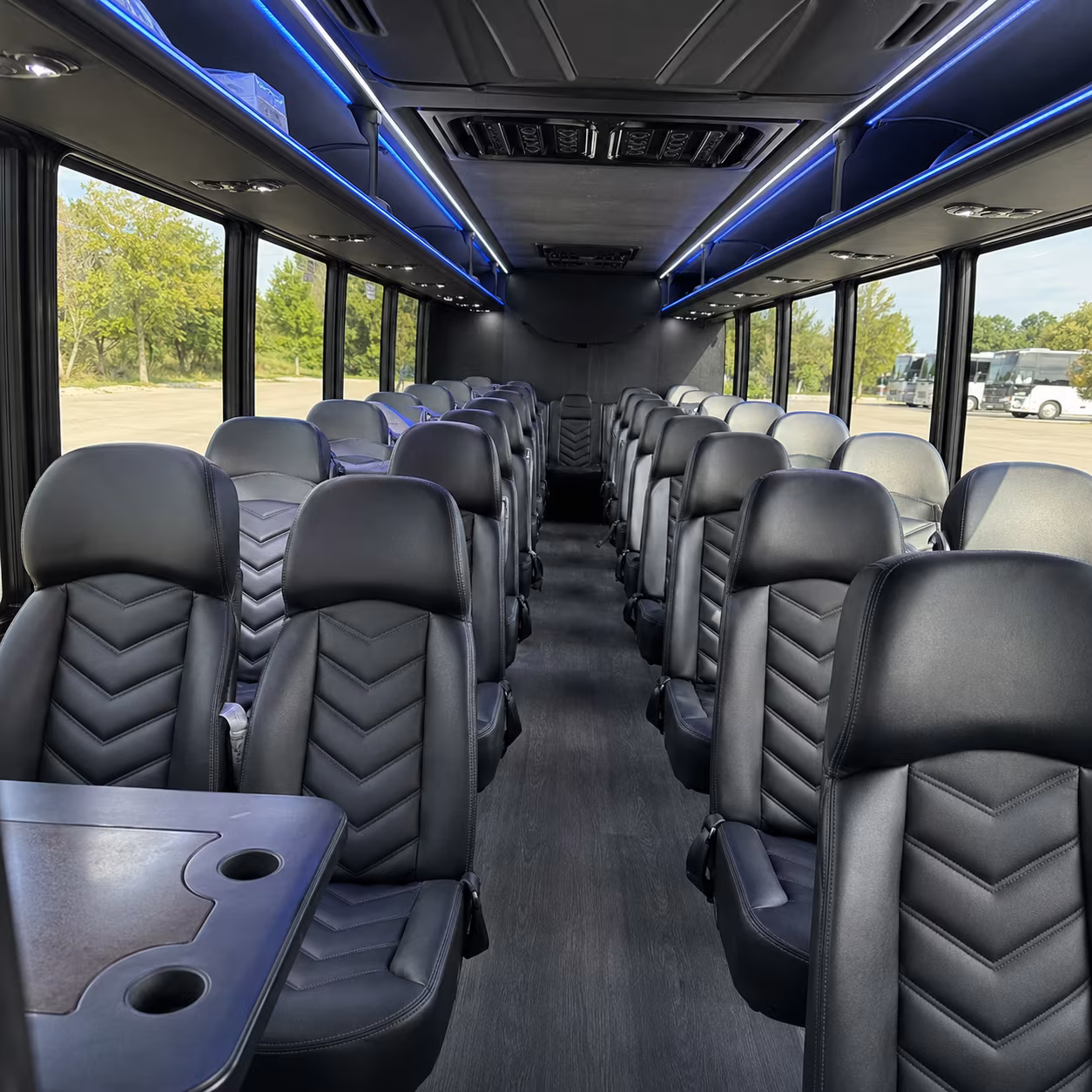 harlingen 25 passenger minibus inside