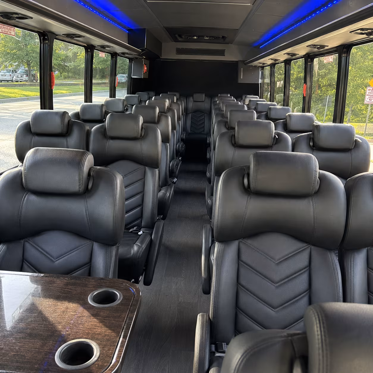 harlingen 30 passenger minibus inside