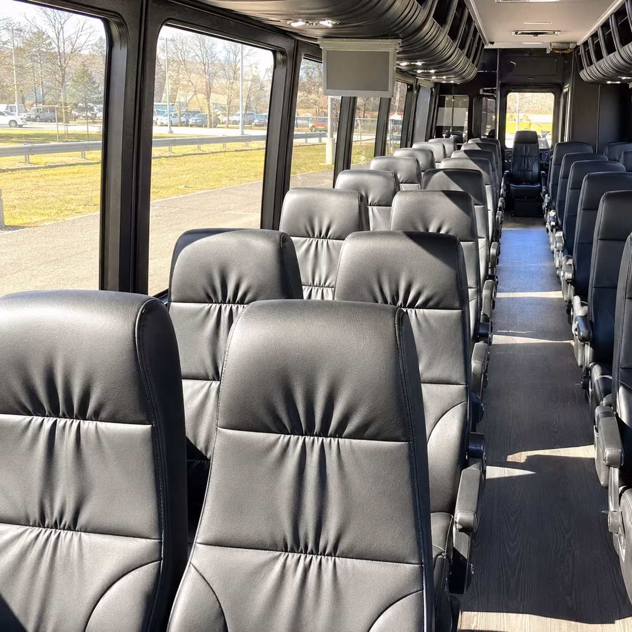 harlingen 35 passenger minibus interior
