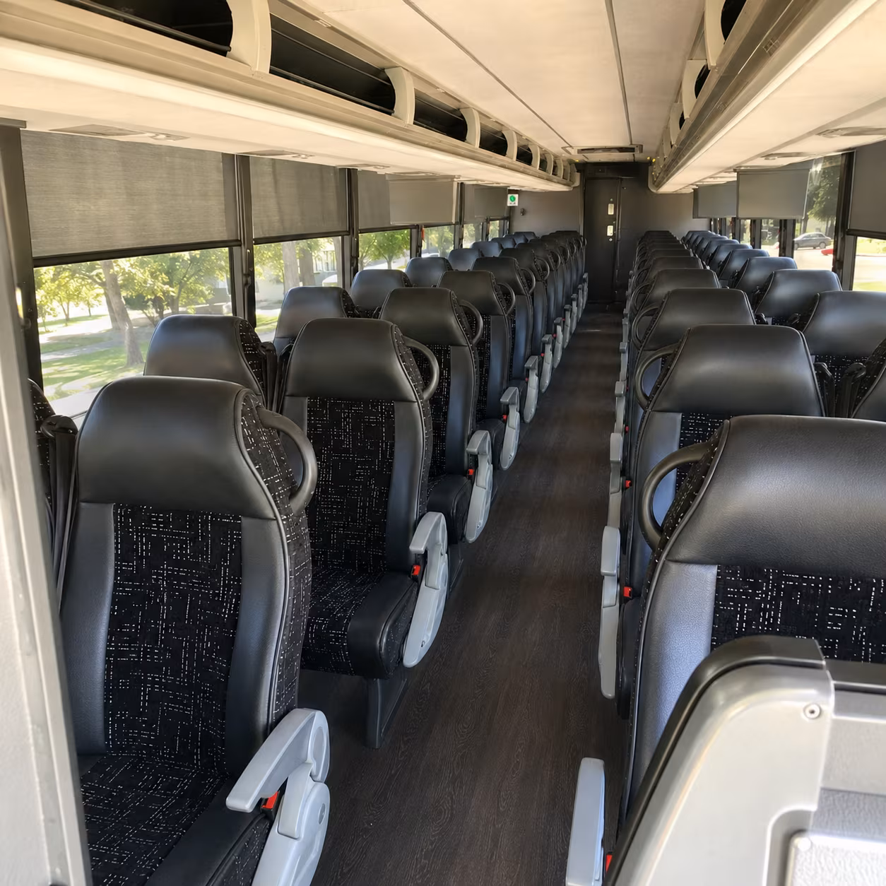 harlingen 56 passenger charter bus interior